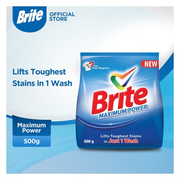Brite Maximum Power Washing Powder 500G