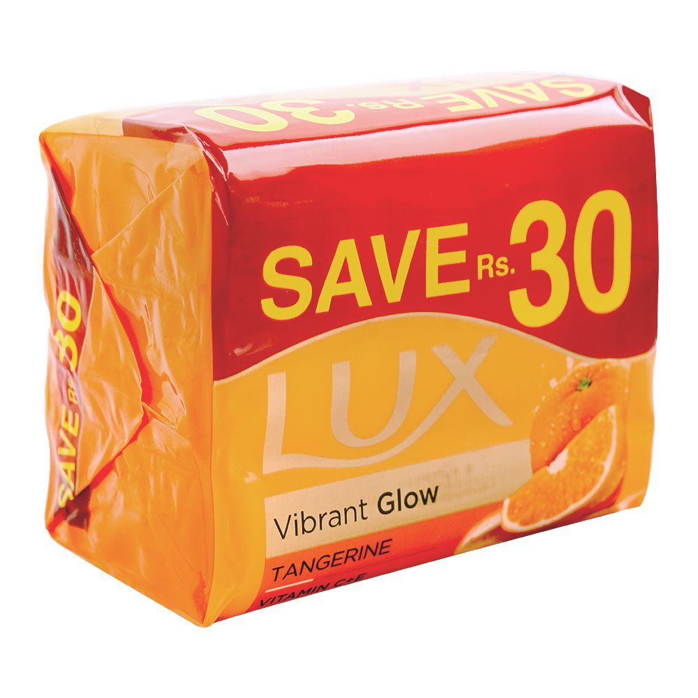 Lux Vibrant Glow Tangerine Soap, 3 X 123GM