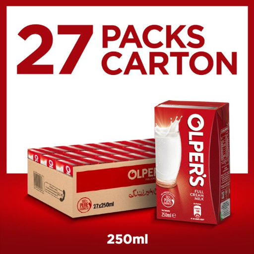 Olpers Full Cream Milk 250ml TBA Carton