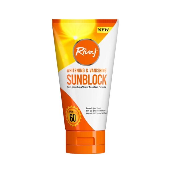 Rivaj SPF 60 Whitening & Vanish Sunblock 100ml
