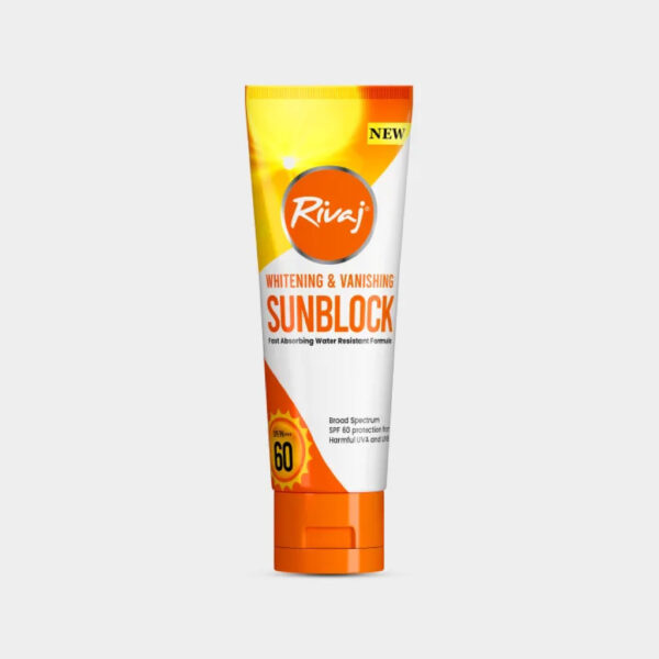 Rivaj SPF 60 Whitening & Vanish Sunblock 40ml