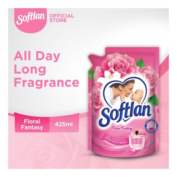 Softlan Fabric Conditioner, Floral Fantasy, Pouch, 425ml