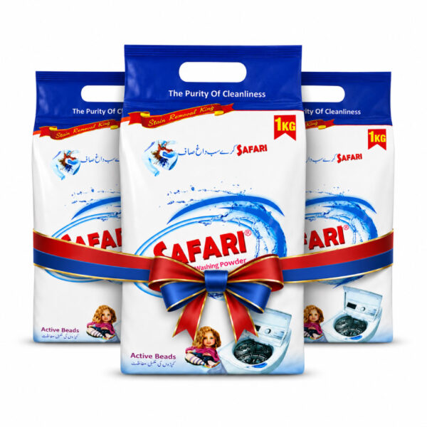 Safari Washing Powder Pack of 3