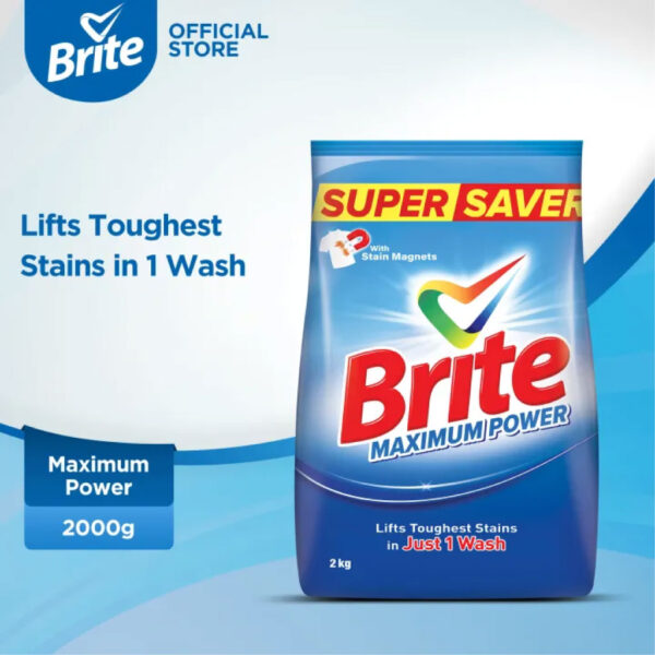 Brite Maximum Power Washing Powder 2KG