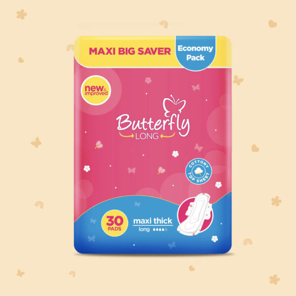 Butterfly Long Maxi Big Saver Sanitary Pads Long 30 Pcs