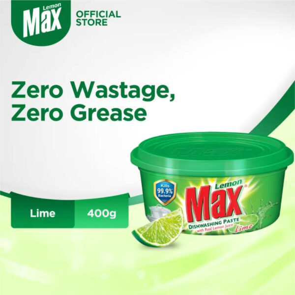 Lemon Max Dishwashing Paste, Lime, 400g