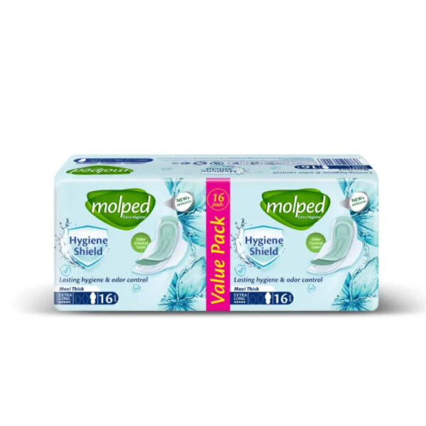 Molped Maxi Hygiene Shield Extra Long Value Pack - 16 Pads