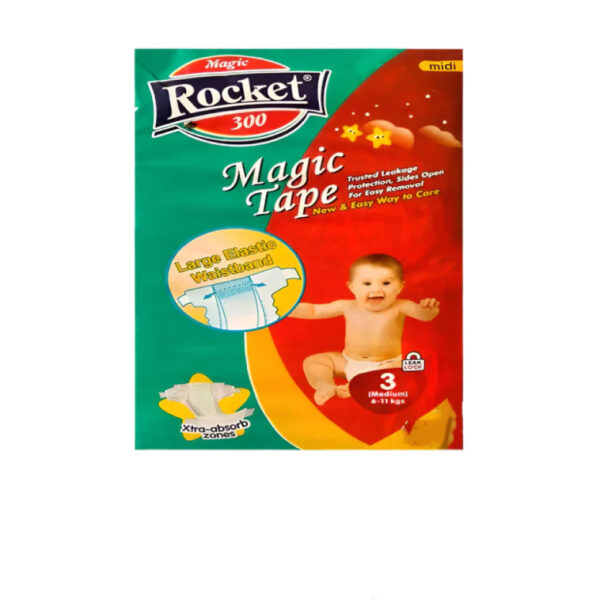 Rocket Magic Diapers, Jumbo Economy, MEDIUM
