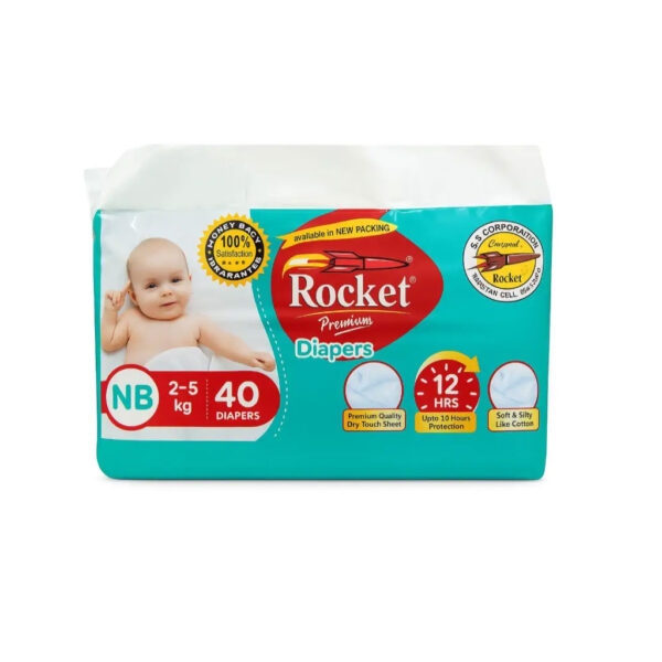 Rocket Premium Diapers, New Born