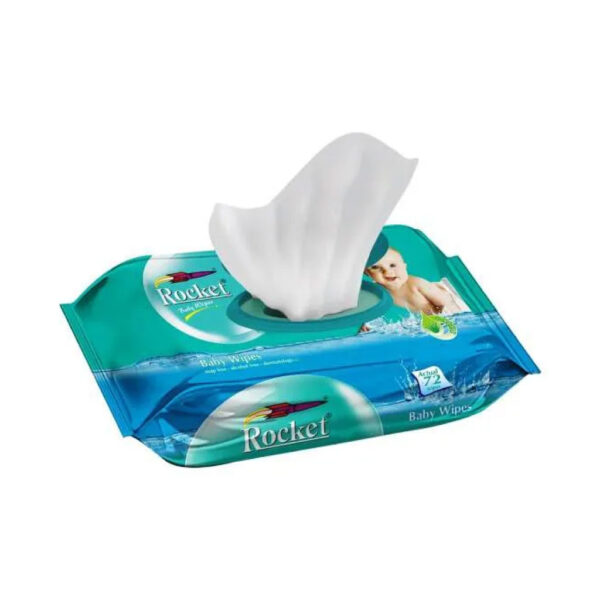 Rocket Premium Baby Wipes, 72 PC's