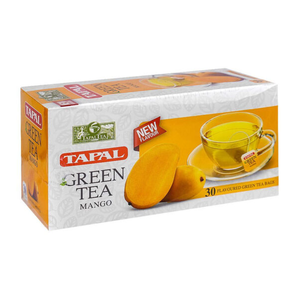 Tapal Green Tea Bags Mango, 30-Pack