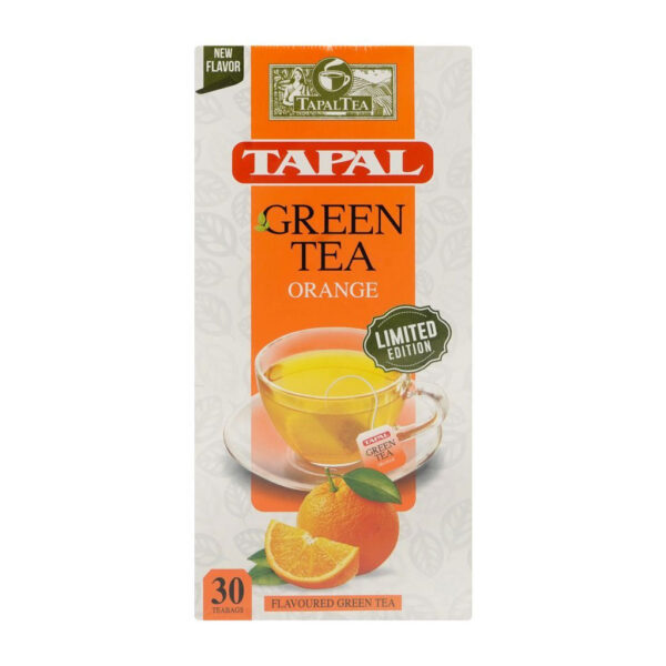 Tapal Orange Green Tea Bag, 30-Pack