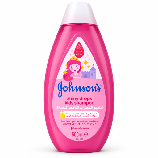 Johnson's Active Kids Shiny Drops Shampoo, Argan Oil, 500ml