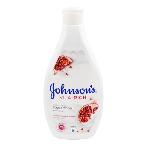 Johnson's Vita-Rich Pomegranate Flower Brightening Body Lotion, Citric Acid, Glycerin, 400ml