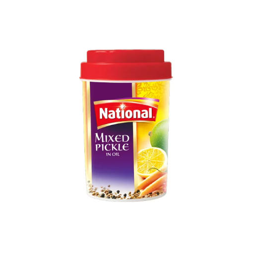 National Mixed Pickle In Oil Jar 340GM