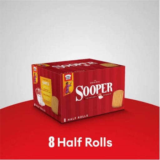 Peek Freans Sooper Egg & Milk Cookies Half Roll Box