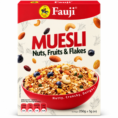 Fauji Muesli Nuts, Fruits & Flakes (250g Pack)