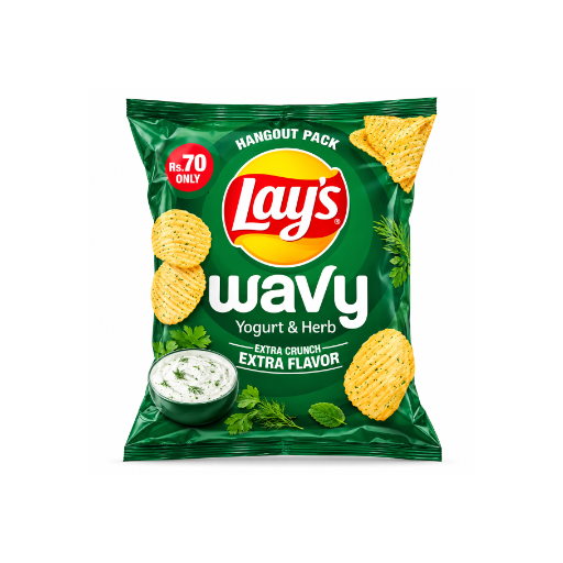 Lay’s Wavy Yogurt & Herb (Rs 70 Pack)